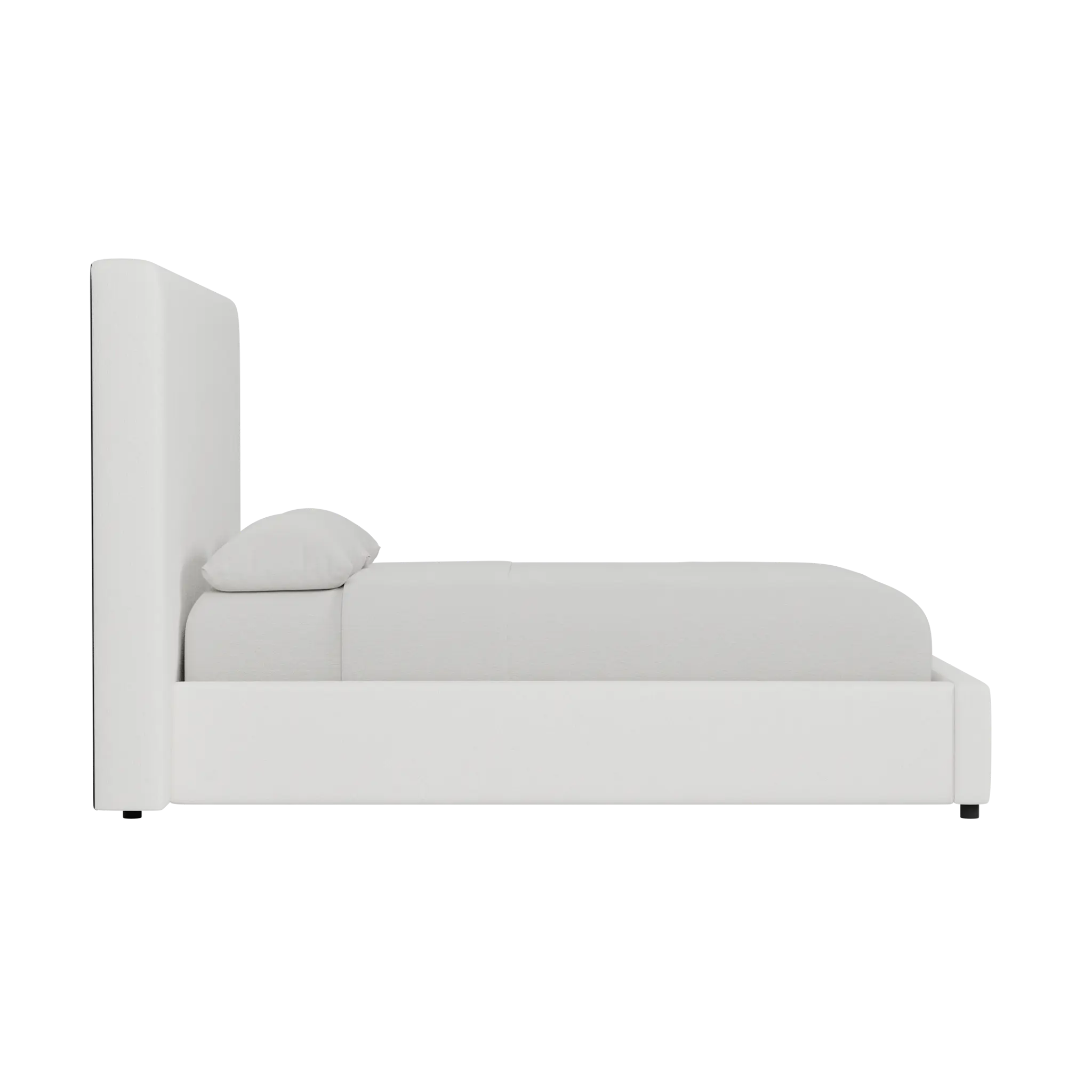 Grayton Sutton White 54" Upholstered Platform Bed Grayton Sutton White 54" Upholstered Platform Bed