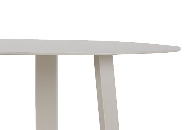 Ibiza White Round End Table