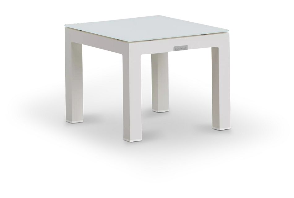 Lisbon3 White End Table