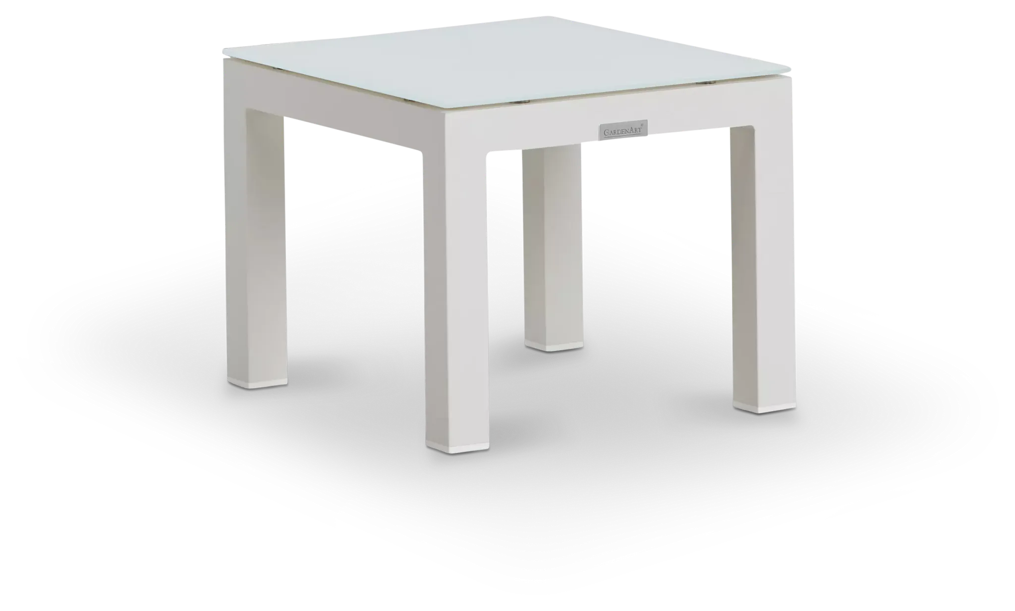 Lisbon3 White End Table
