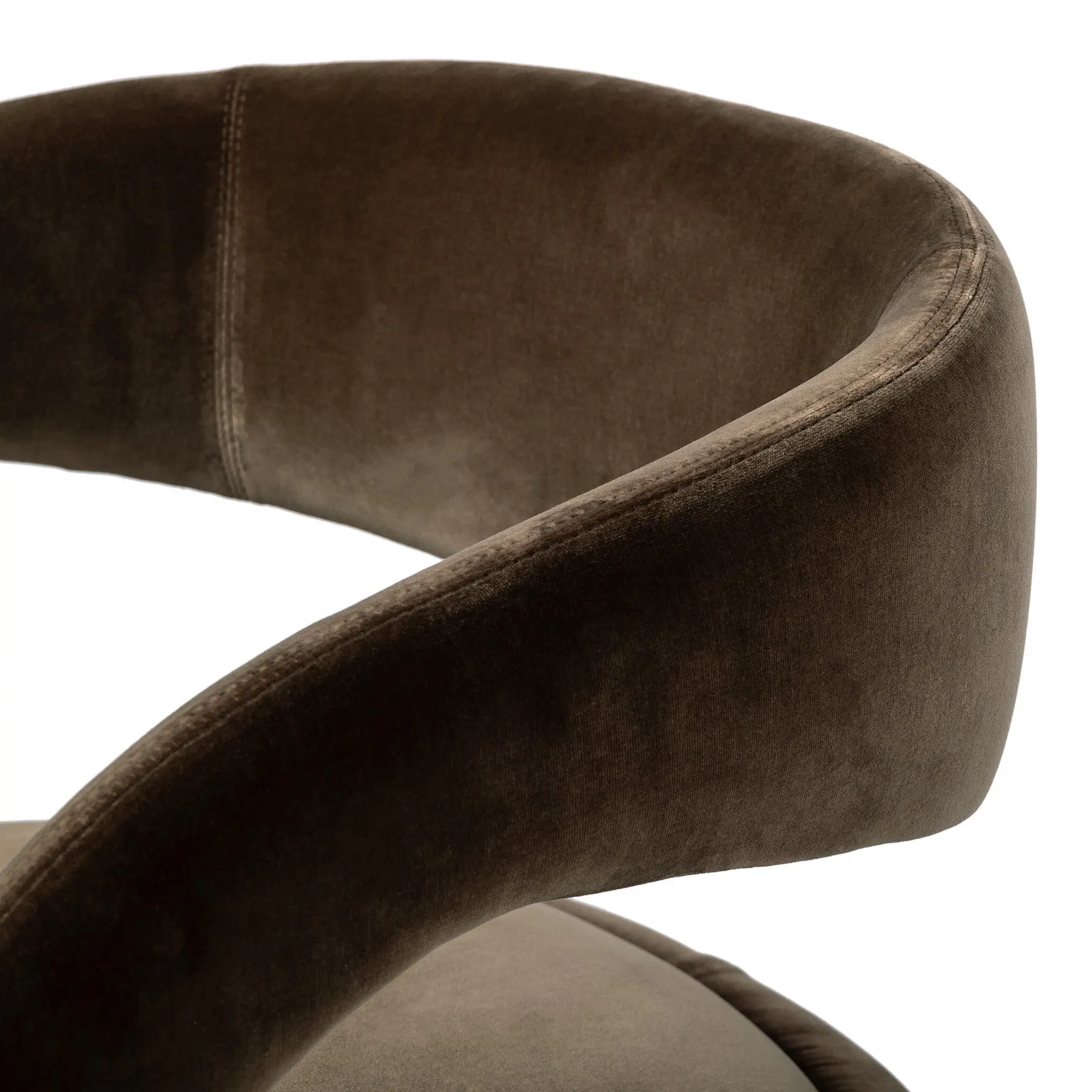 Four Hands Hawkins Brown Velvet Accent Chair