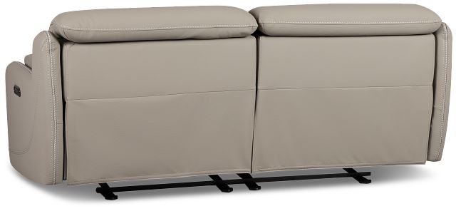 Jett Gray Micro Power Reclining Loveseat