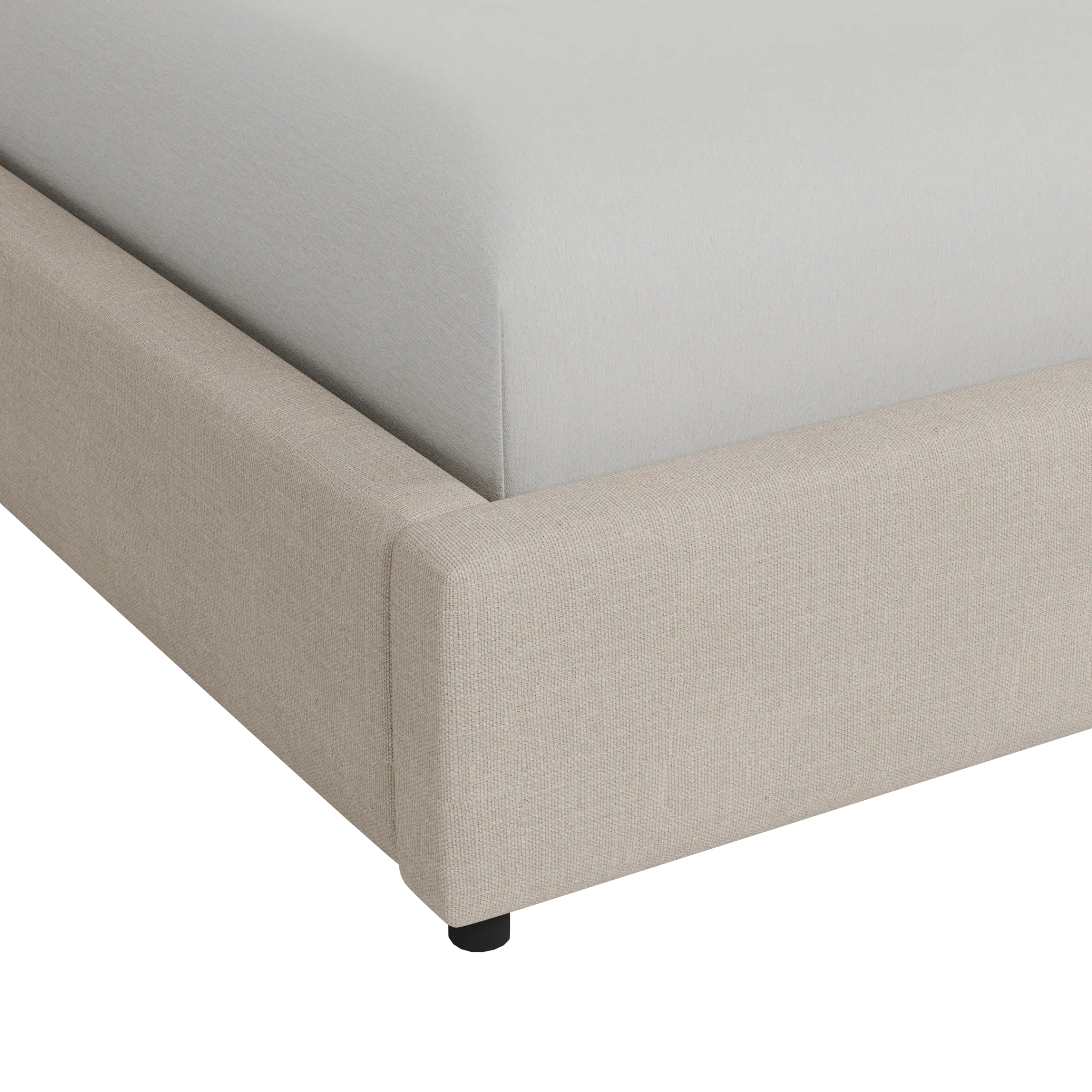 Grayton Linen Beige 54" Upholstered Platform Bed Grayton Linen Beige 54" Upholstered Platform Bed