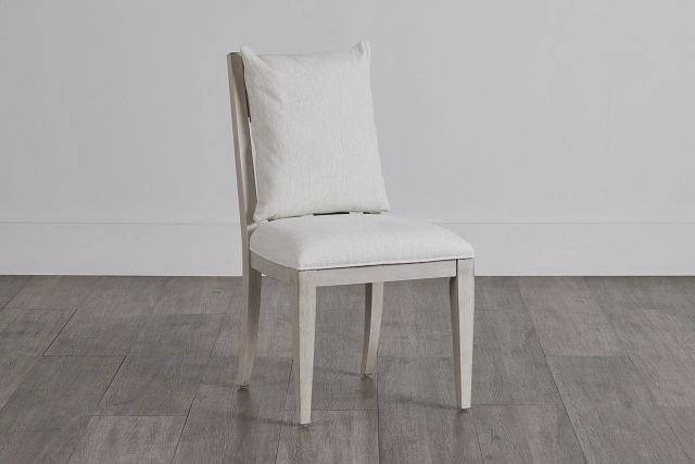 Marseilles Light Tone Slat Upholstered Side Chair