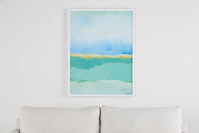 Dover Light Blue Framed Wall Art