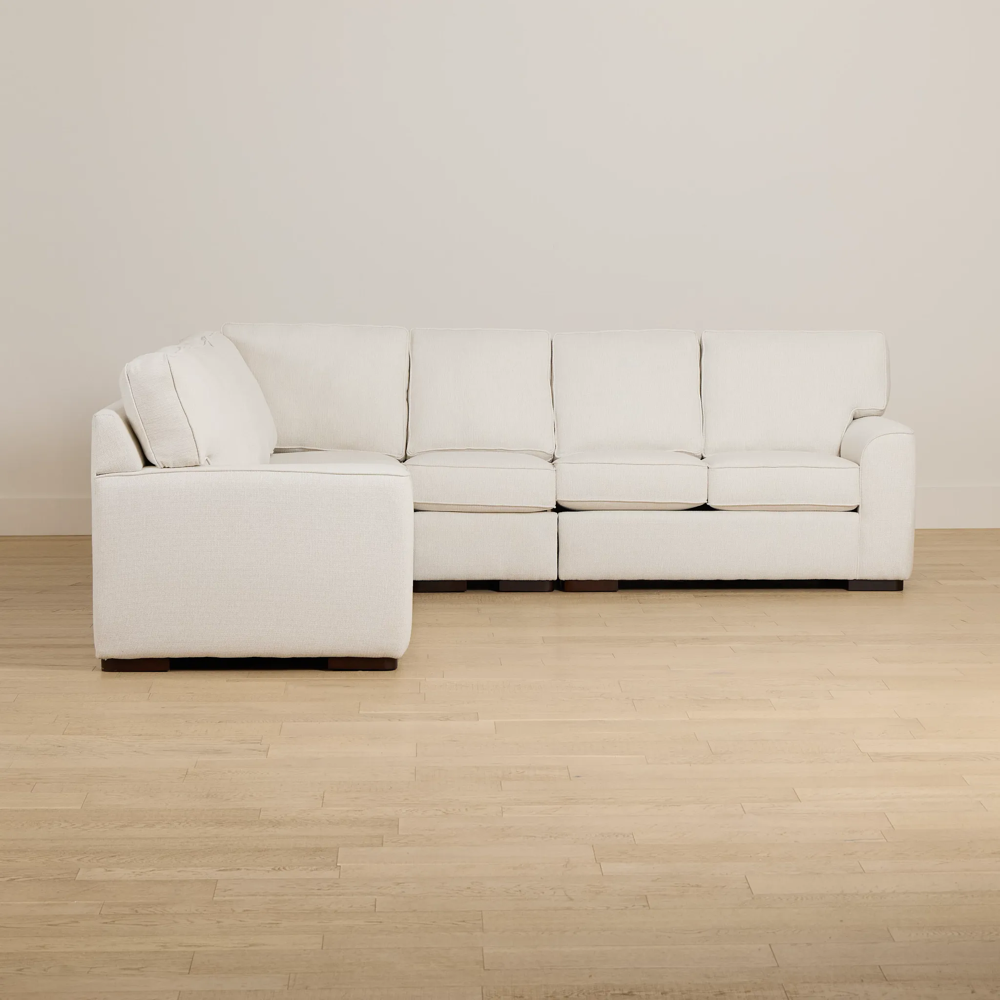 Sinclair Light Beige Fabric Large Two-arm Sectional
