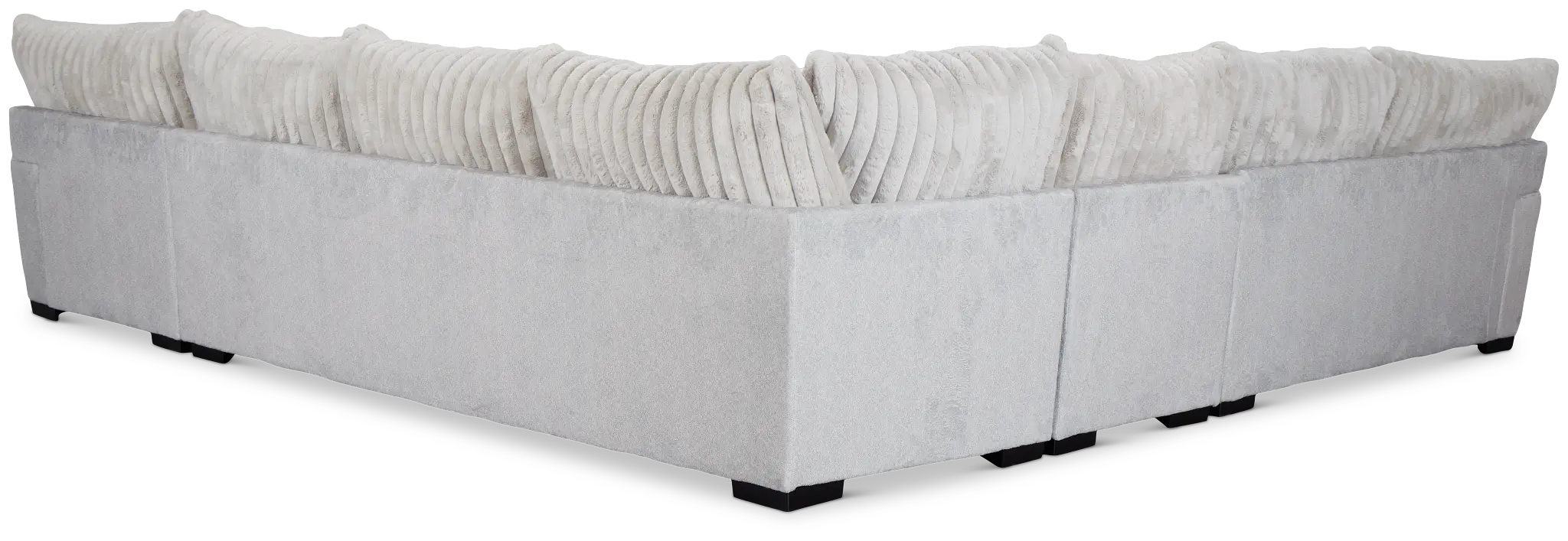 Kylie Light Gray Fabric Large Right Chaise Sectional Kylie Light Gray Fabric Large Right Chaise Sectional