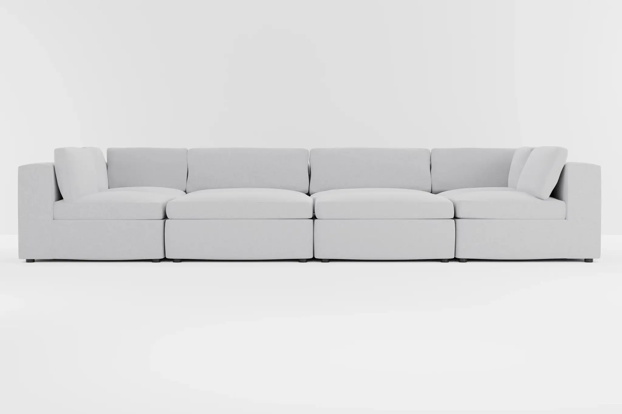 Destin Delray Light Gray Fabric 8-piece Pit Sectional Destin Delray Light Gray Fabric 8-piece Pit Sectional