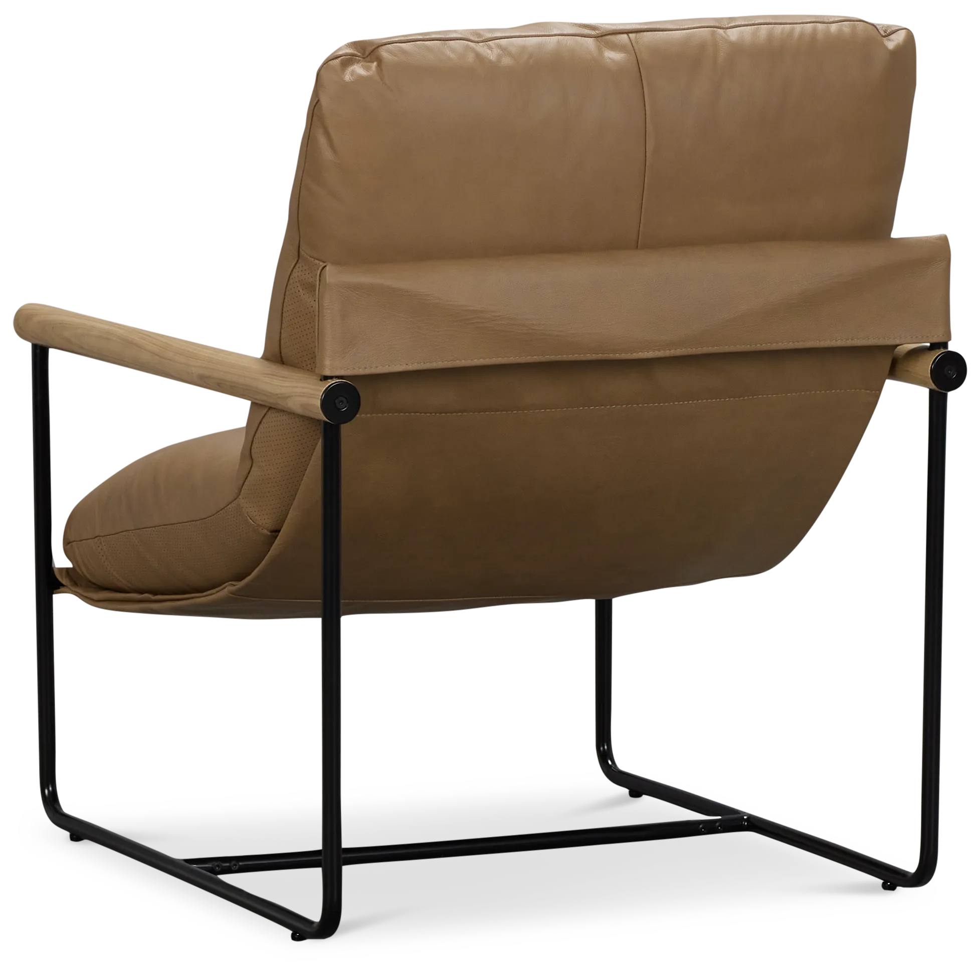 Margo Brown Leather Accent Chair