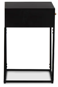 Fifer Black Accent Table