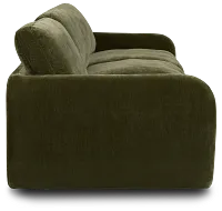 Jules Green Velvet 3 Piece Modular Sofa