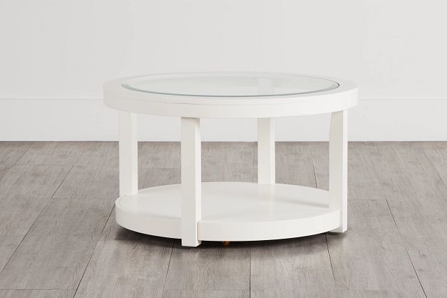 Hurley White Round Coffee Table