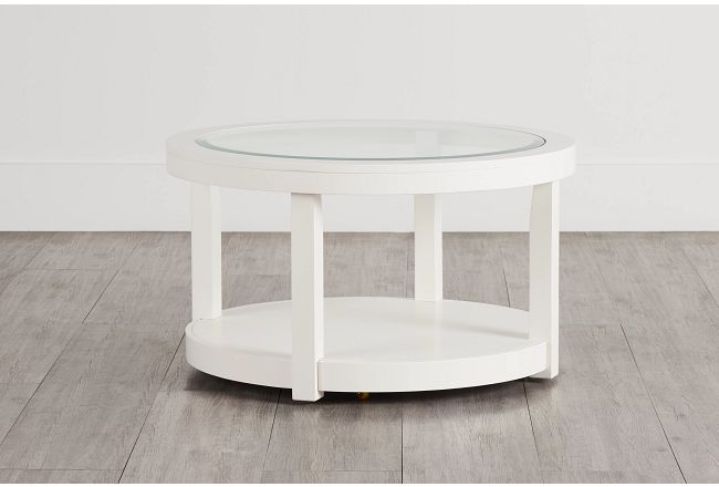 Hurley White Round Coffee Table