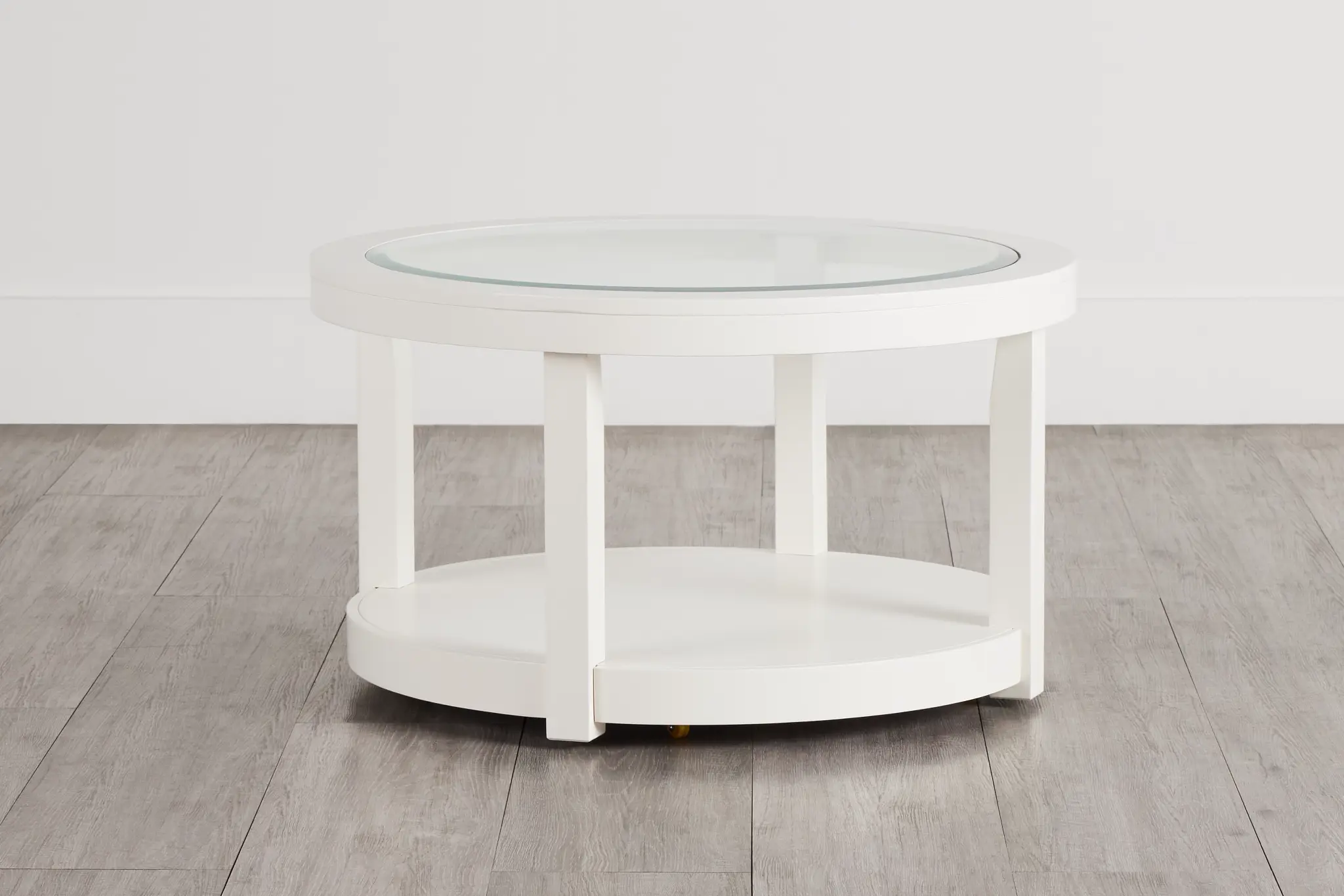 Hurley White Round Coffee Table Hurley White Round Coffee Table
