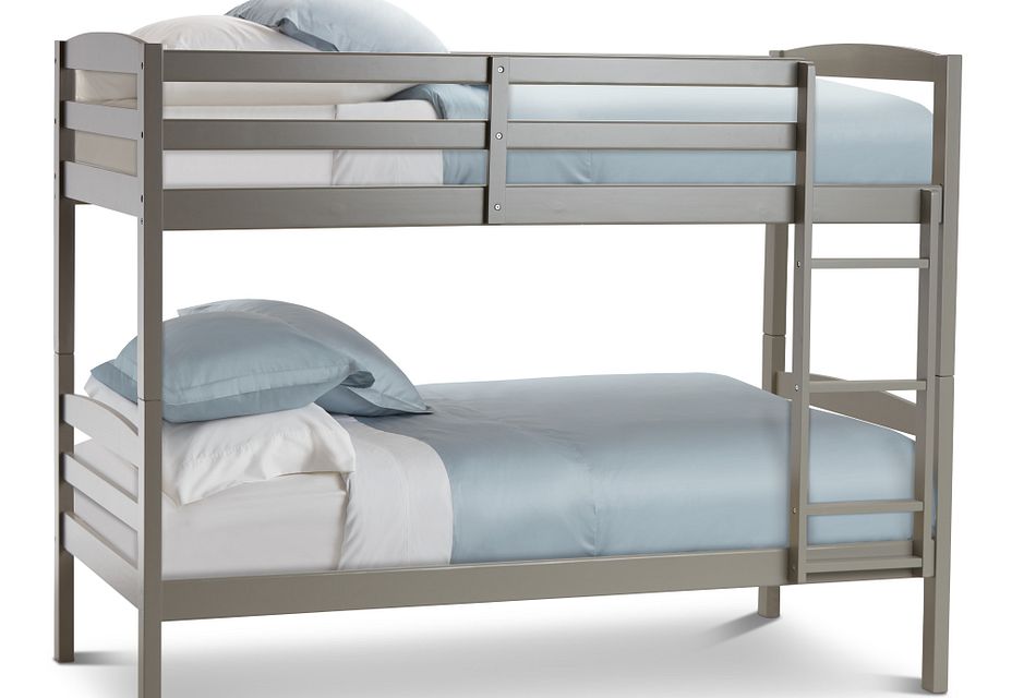 gray bunk beds