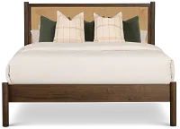 Santorini Dark Tone Woven Panel Bed