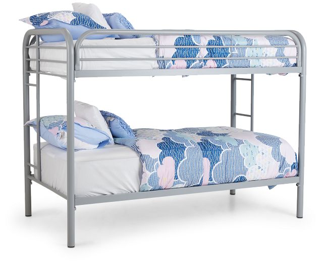 Franklin Gray Metal Bunk Bed Baby, Slumberland Clearance Bunk Beds