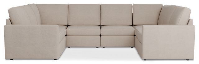 Citymod Beige Fabric 8-piece Modular Sectional