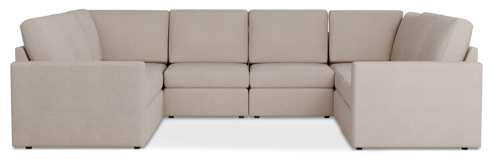 Citymod Beige Fabric 8-piece Modular Sectional