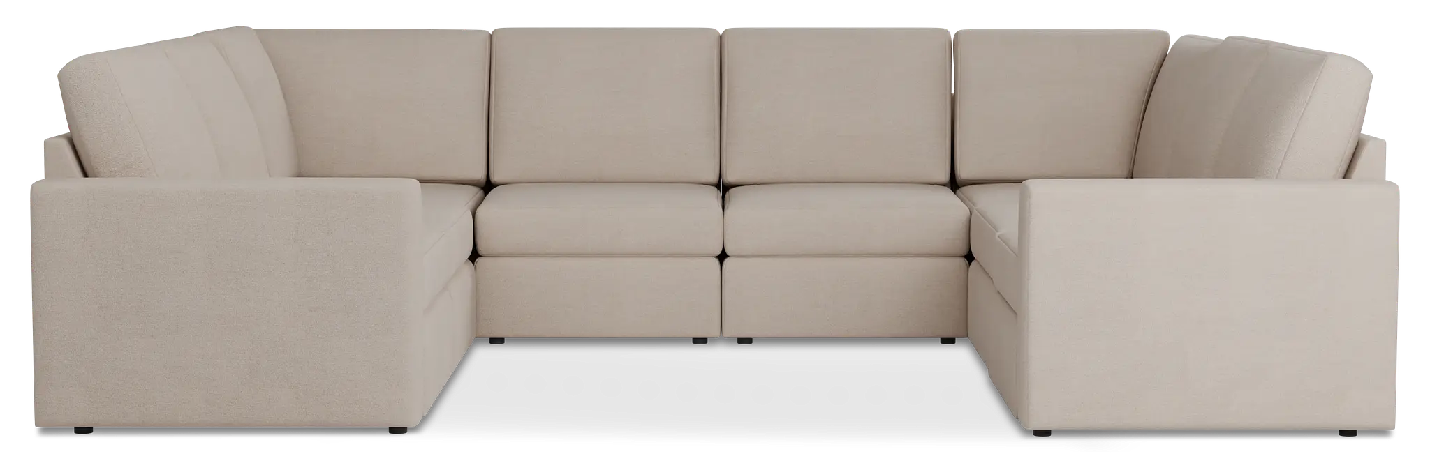 Citymod Beige Fabric 8-piece Modular Sectional Citymod Beige Fabric 8-piece Modular Sectional