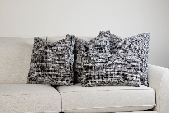 Sutton Black 24" Accent Pillow