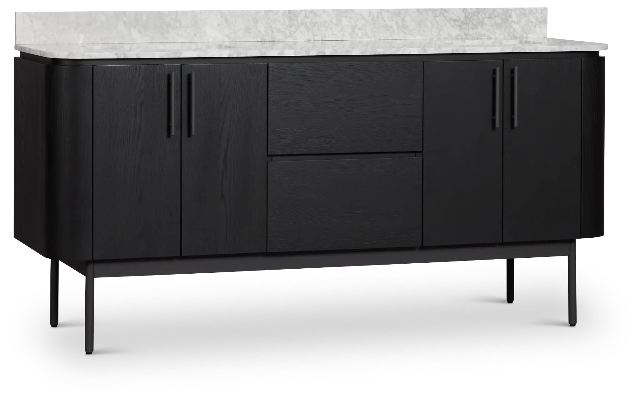Nomad Black 72" Double Bathroom Vanity Nomad Black 72" Double Bathroom Vanity