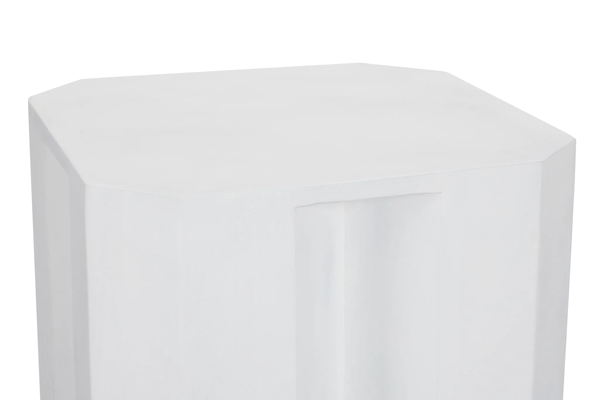 Sven White Wood Accent Table