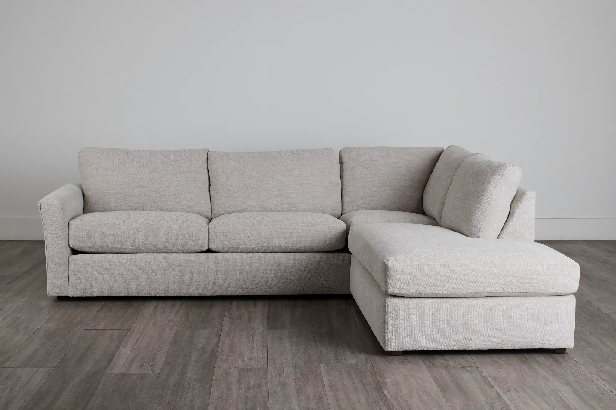 Davis Gray Micro Right Bumper Sectional Davis Gray Micro Right Bumper Sectional