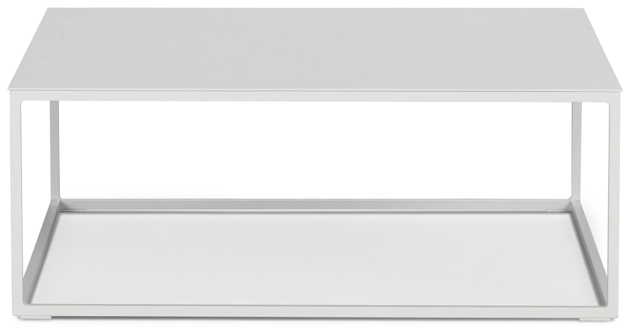 Malaga White Square Coffee Table