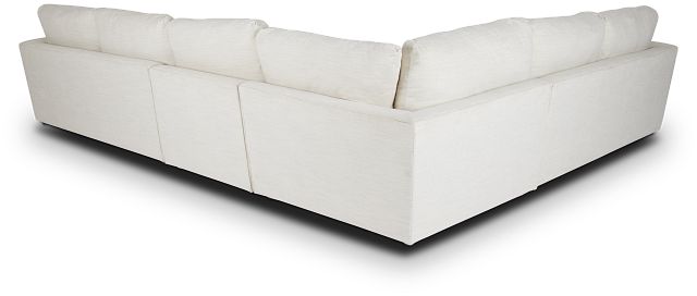 Noah Ivory Fabric Medium Two-arm Sectional