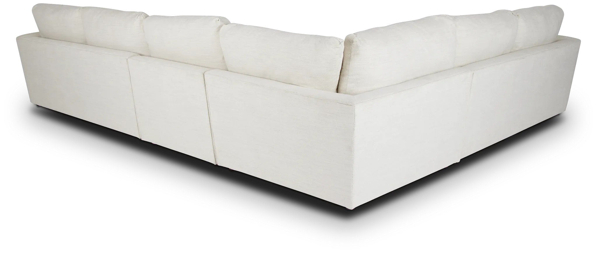 Noah Ivory Fabric Medium Two-arm Sectional