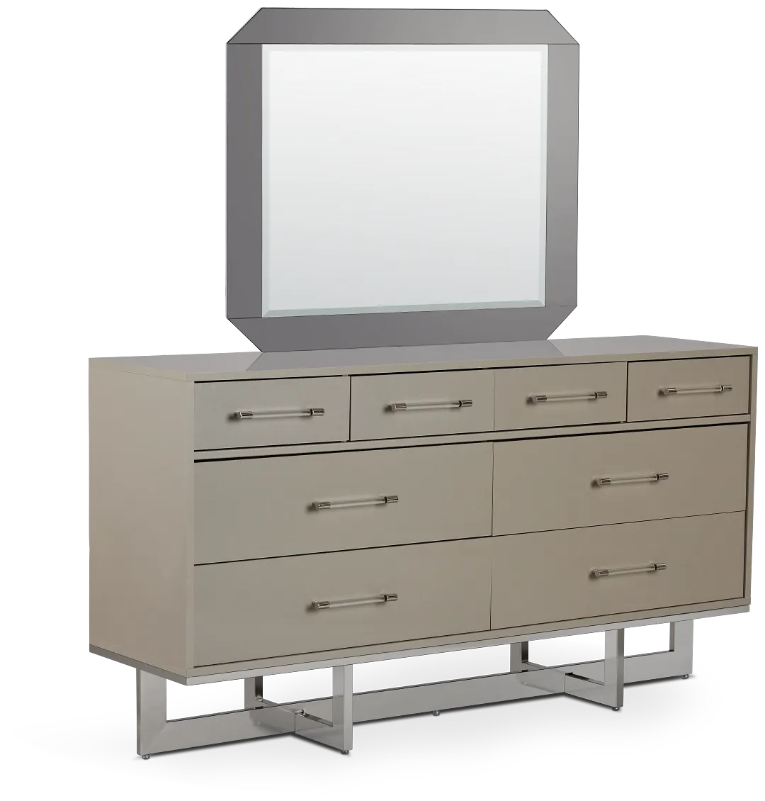 Cortina Champagne Dresser & Mirror