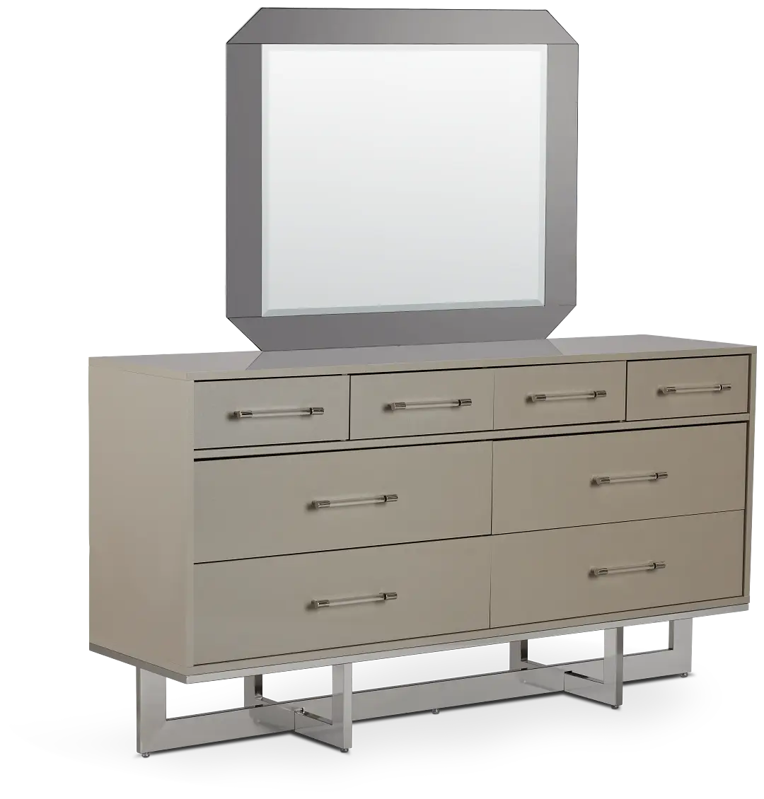 Cortina Champagne Dresser & Mirror Cortina Champagne Dresser & Mirror