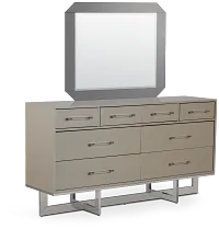Cortina Champagne Dresser & Mirror