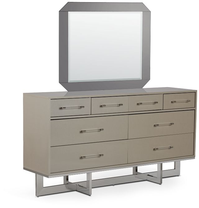 Cortina Champagne Dresser & Mirror