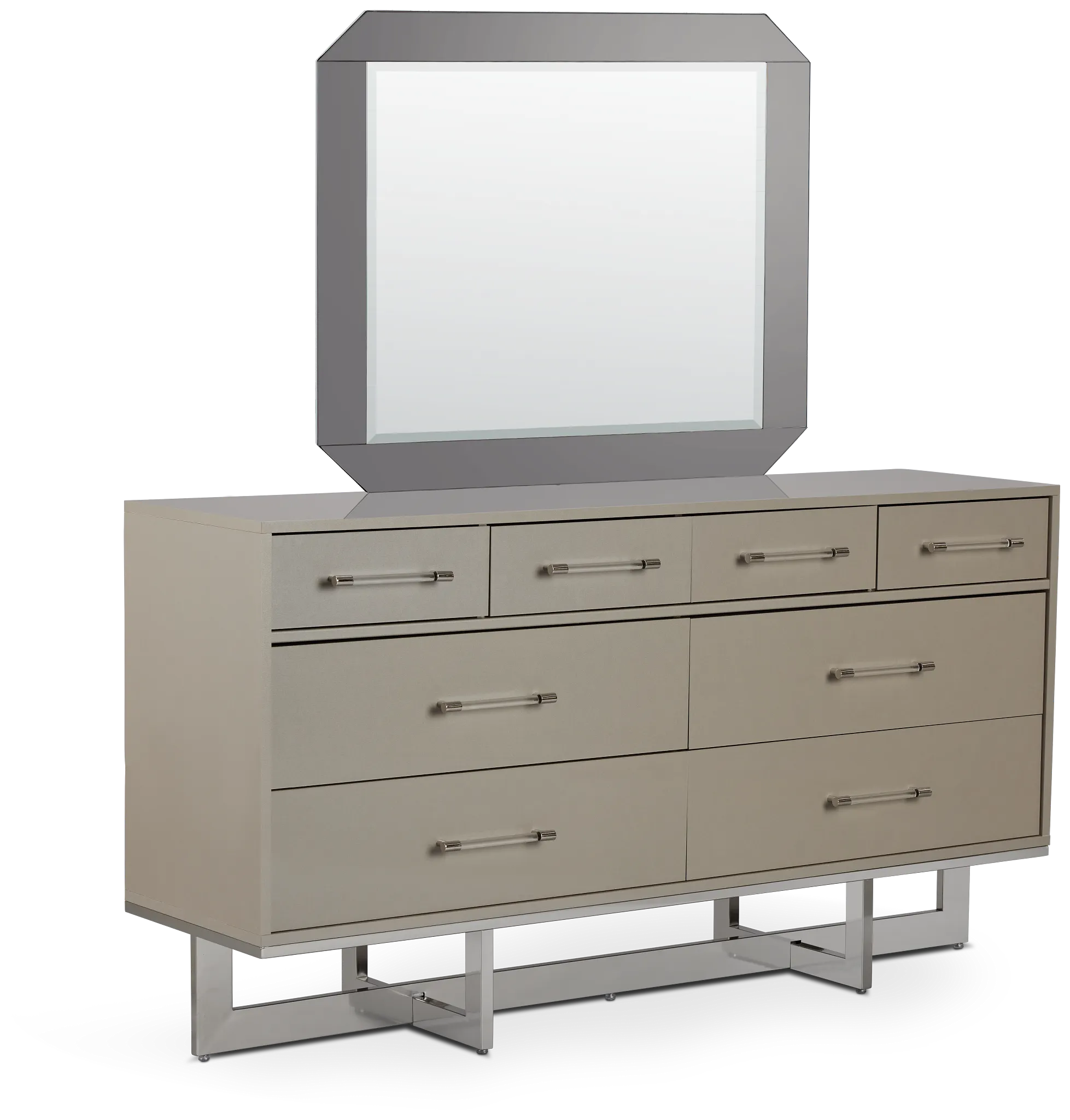 Cortina Champagne Dresser & Mirror