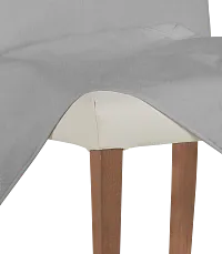 Destination Light Gray Long Slipcover Chair With Light Tone Leg