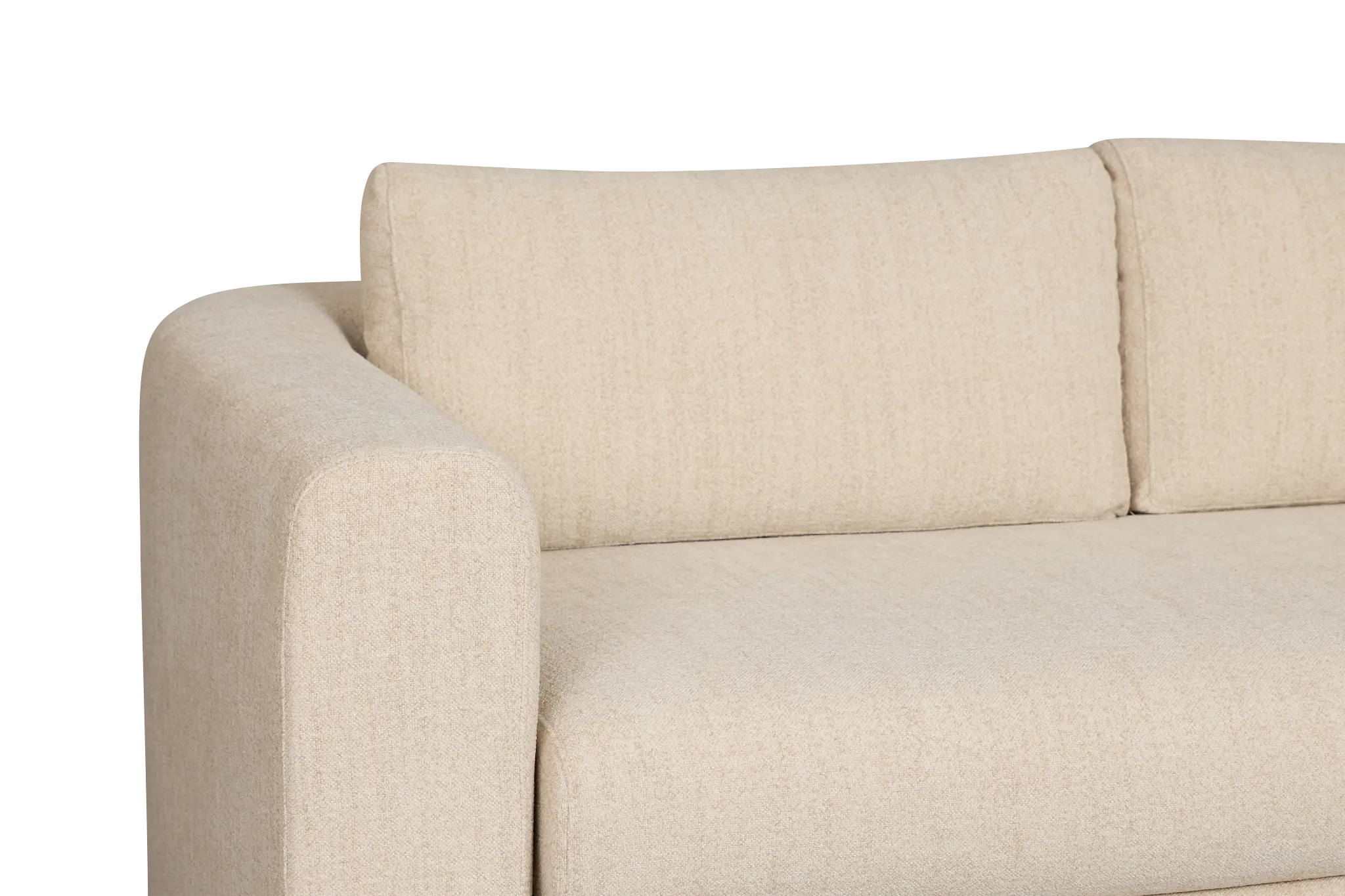 Alma Light Beige Fabric Right Chaise Sectional Alma Light Beige Fabric Right Chaise Sectional