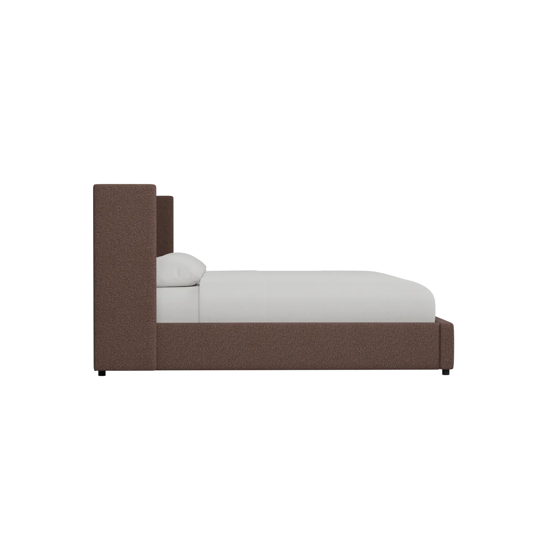 Captiva Elite Dark Brown 48" Upholstered Shelter Bed Captiva Elite Dark Brown 48" Upholstered Shelter Bed