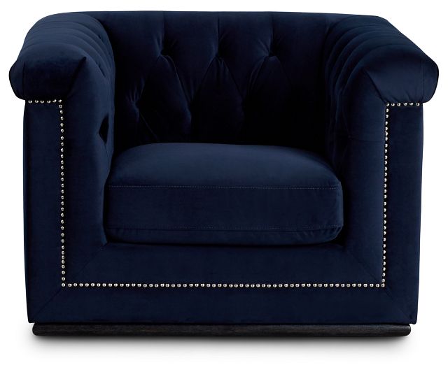 Blair Dark Blue Micro Chair