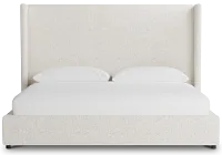 Captiva Natural Beauty Beige 60" Upholstered Shelter Bed