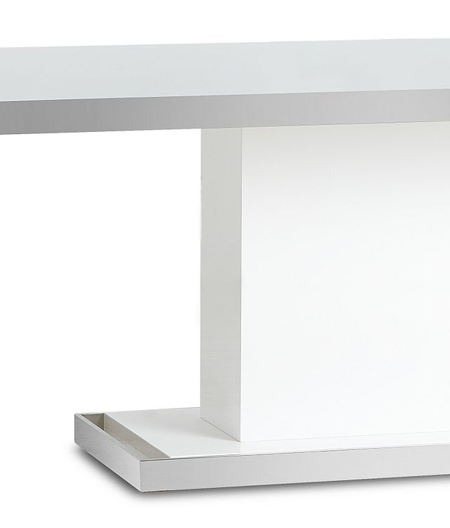 Miami White 78" Rectangular Table