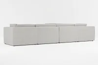 Destin Maguire Gray Fabric 6-piece Modular Sectional