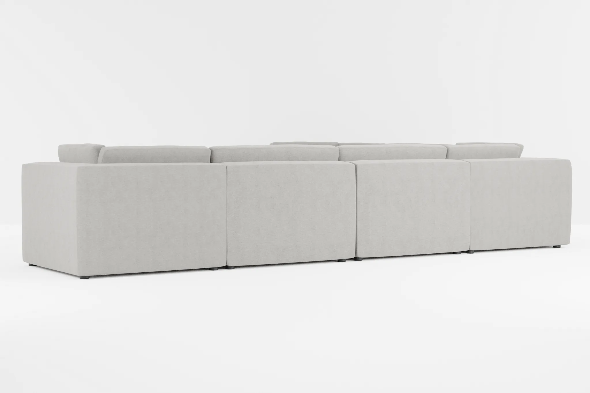 Destin Maguire Gray Fabric 6-piece Modular Sectional