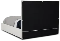 Cortina White Uph Platform Bed