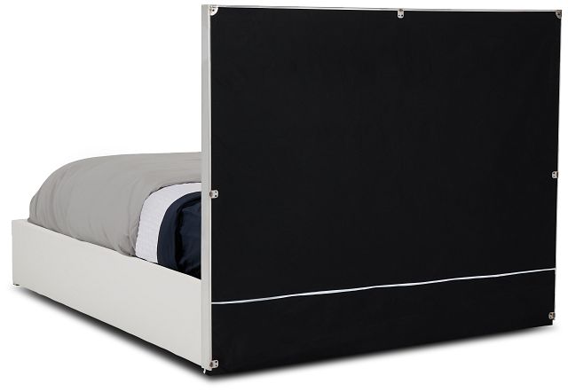 Cortina White Uph Platform Bed