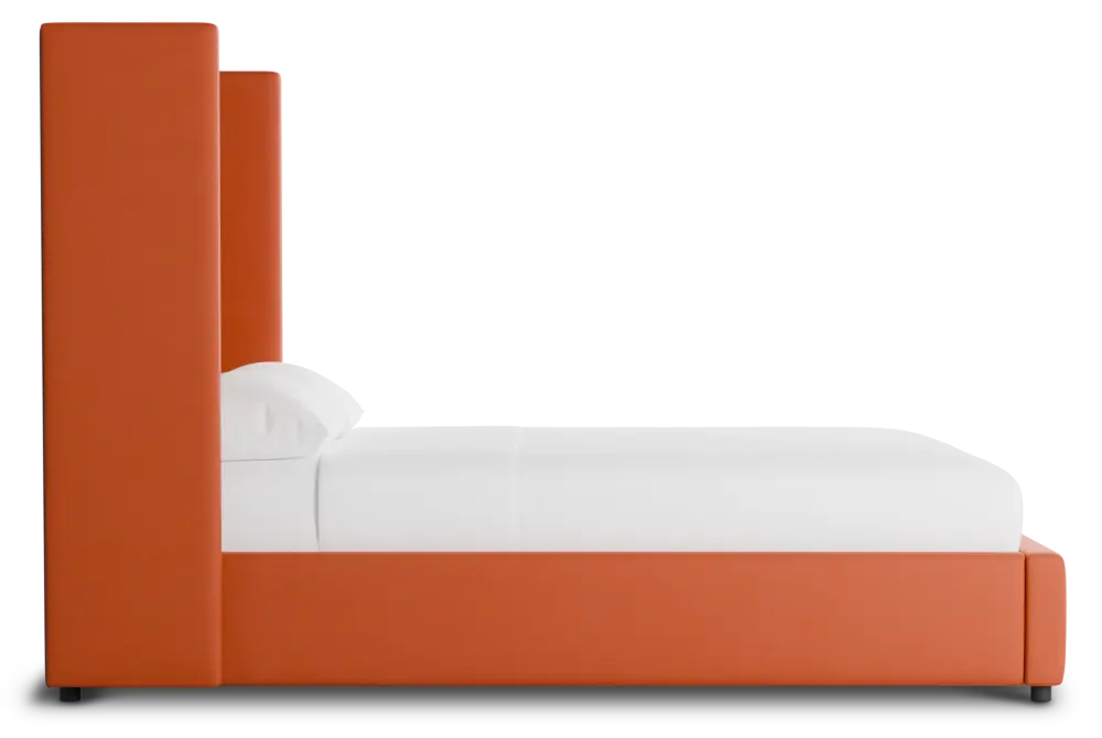 Captiva Joya Orange 60" Upholstered Shelter Bed Captiva Joya Orange 60" Upholstered Shelter Bed
