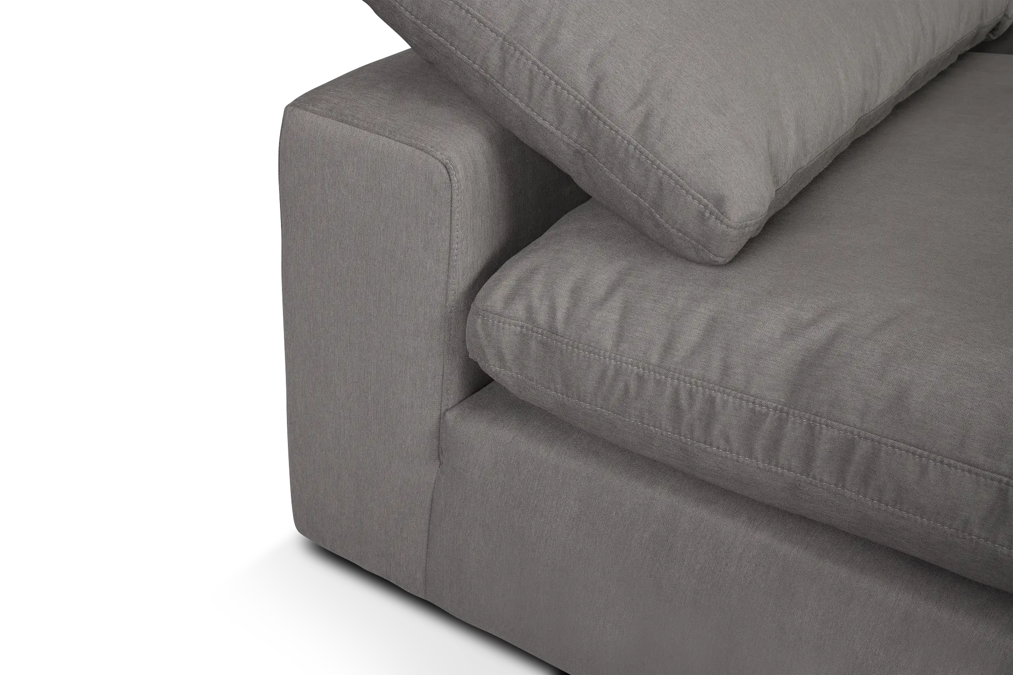 Nixon Light Gray Fabric 5pc Bumper Sectional Nixon Light Gray Fabric 5pc Bumper Sectional