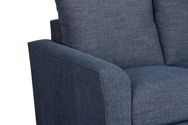 Davis Dark Blue Micro Loveseat