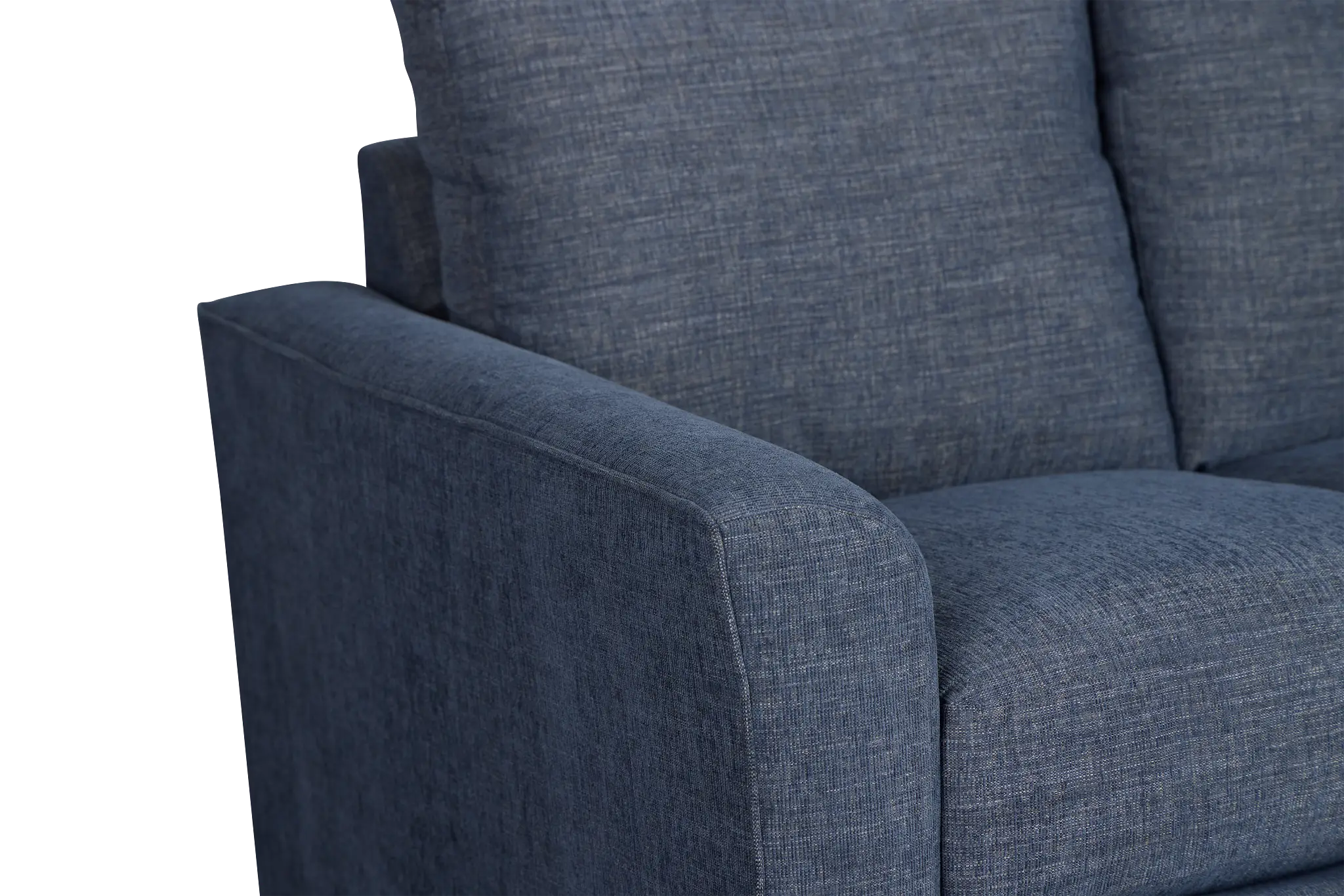 Davis Dark Blue Micro Loveseat Davis Dark Blue Micro Loveseat